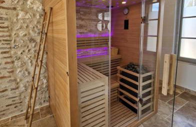 L'audacieuse-Jacuzzi et sauna , miroir suspendu - Foto 38