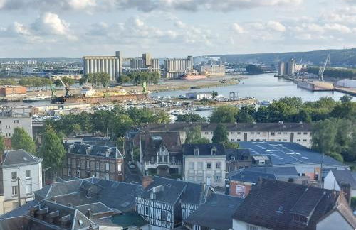 Rouen : Vue panoramique sur la seine avec parking - Foto 2