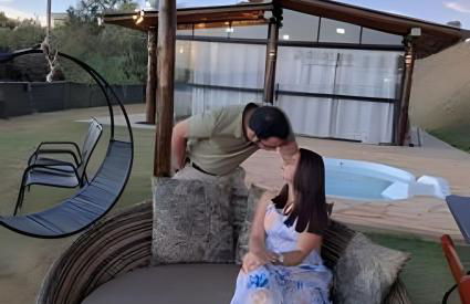 Chalé Mirante, piscina, cachoeira, lago e vista espetacular em Alexânia Goiás - Foto 9