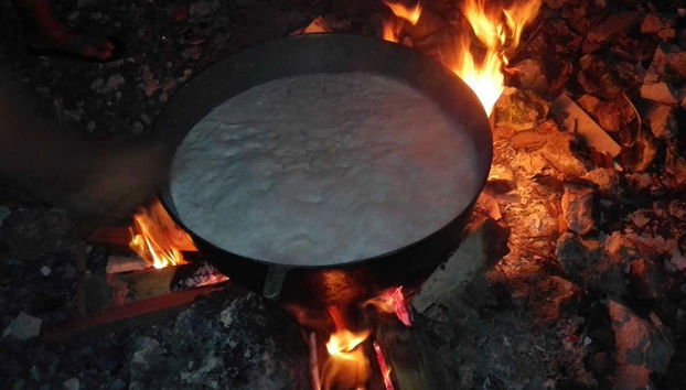 Cocinando al fuego
