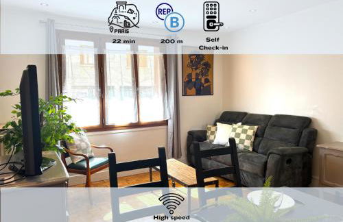 Vintage - 3 bedroom apartment, RER B 200 m away - Foto 1