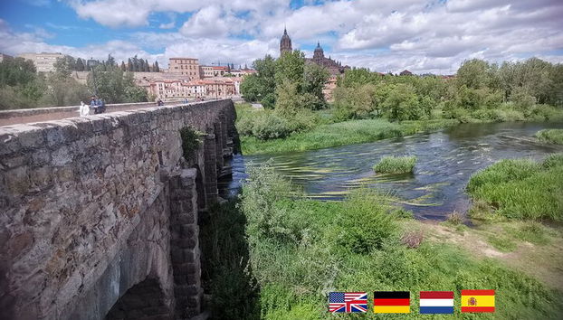 Salamanca Bike Tour em Inglês, Nederlands, Deutsch o Español - Foto 2, Vieuw para a cidade de Salamanca com a ponte romana