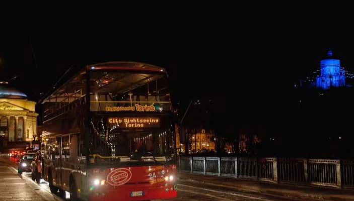 Ride the Christmas bus through the city