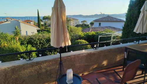 Appt 83m2 rez de jardin dans villa parc privé balcon vue mer - Foto 3