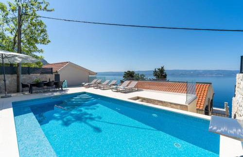 Villa Atopos with heated private pool, 5 bedrooms, Cinema room, panoramic sea views - Foto 9