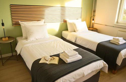 Gemütliches 3-Raum Apartment mit Boxspringbetten, vollausgestattet Küche, Balkon, WLAN, 40 Zoll HD-TV, Parkplätze - Foto 16