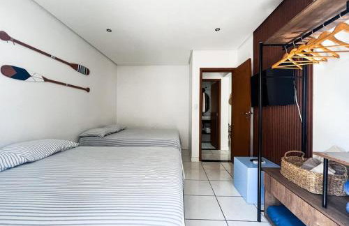 Onda76 Ap temporada Praia Grande Beira Mar churrasqueira carvão - Foto 32