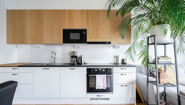 Modern 2BR Apt with Sauna & Free Parking - Foto 5, Cocina privada