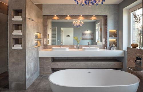 Villa Lotsenhäuser Rügen - Luxus Ferienhaus - 3 Schlafzimmer - Sauna - Dachterrasse mit Boddenblick - Foto 20