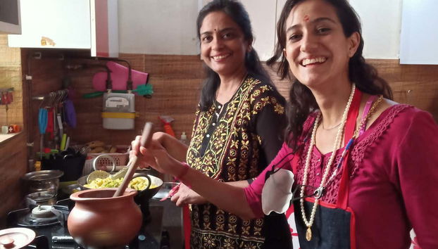 Cooking with an Indian family
