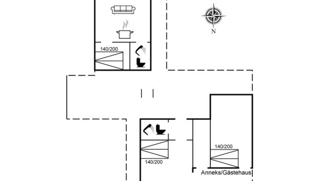 "Ascen" - 300m from the sea - Foto 2, Floorplan