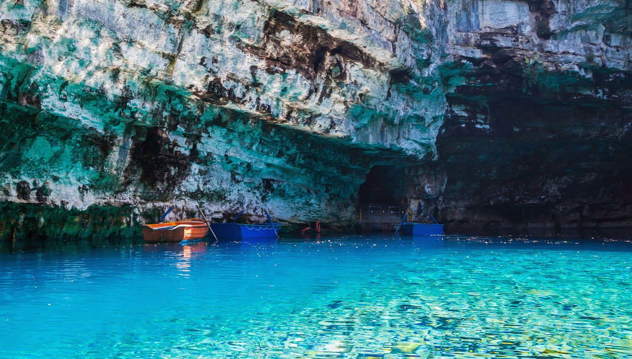 Excursion à la grotte de Melissani et à la plage de Myrtos