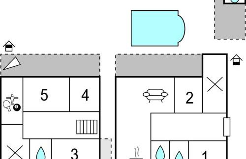 5 Bedroom Cozy Home In Biograd Na Moru - Foto 47