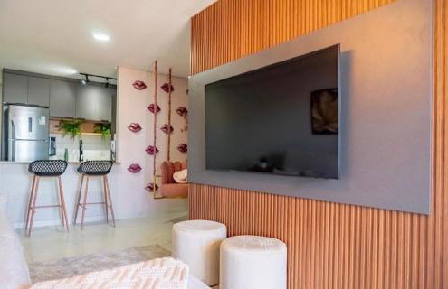 Apartamento 2 quartos, luxuosos com piscina na cobertura e 2 min da praia de Manaira - Foto 30