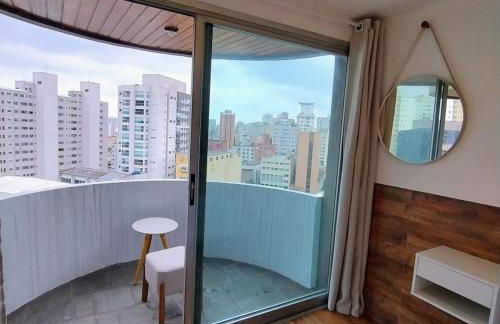 Flat Completo Suíte com Terraço, Cozinha, Garagem Manobrista Liberdade, Paraíso 24h - Foto 4