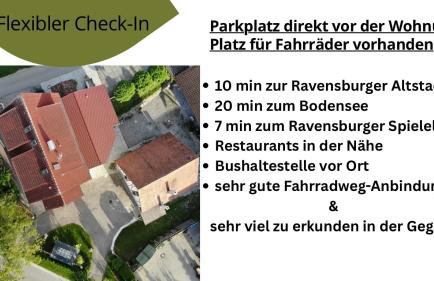 Besonderes Apartment im Grünen nahe Ravensburg I sonniger Balkon & Parkplatz - Foto 5