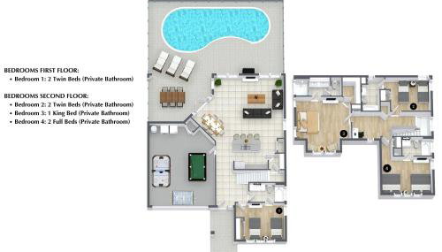 4 Bedrooms 4 Bathrooms Bella Vida 440 LF - Foto 2