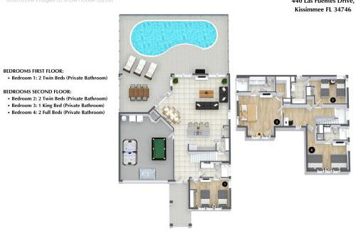 4 Bedrooms 4 Bathrooms Bella Vida 440 Lf - Foto 2