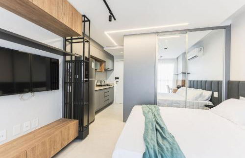 Estúdio Moderno no City House - Área de lazer com vista 360º e Piscina - Foto 52