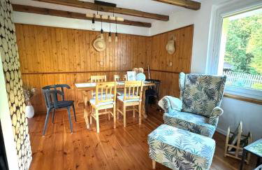 Domek nad Jeziorem Trzechowskim w lesie letniskowy na wsi - Foto 5