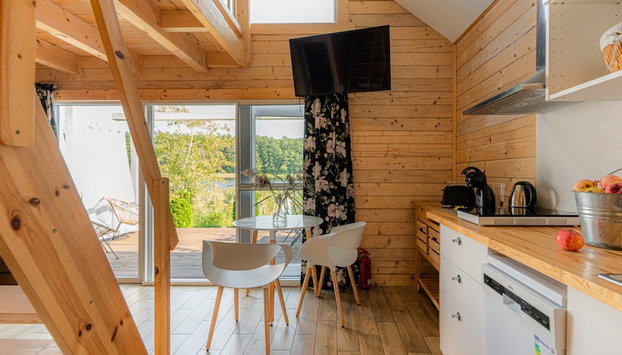 Wooden Home by Lake Klepnicko With Pier - Foto 4, Eigene Küche