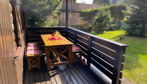 Ferienhaus-Blockhütte im Fichtelgebirge - Nagler See 2 km - Foto 5, Garden view