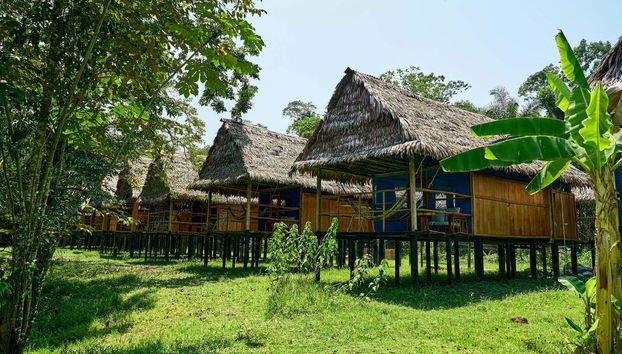 Cabanas do acampamento de Muyuna