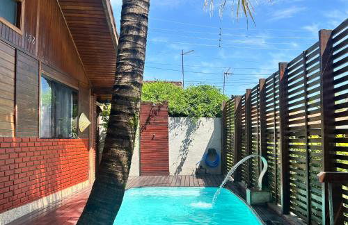 Chalé com PISCINA Privativa, com 2 QUARTOS, ESTACIONAMENTO em Condomínio com PORTARIA 24h, Sauna, Quadras, 3 PISCINAS no condomínio, Pesca e Parquinho Infantil - SmarTV na sala de estar, TV na área CHURRASQUEIRA, Wi-Fi e Cozinha Completa - Foto 25