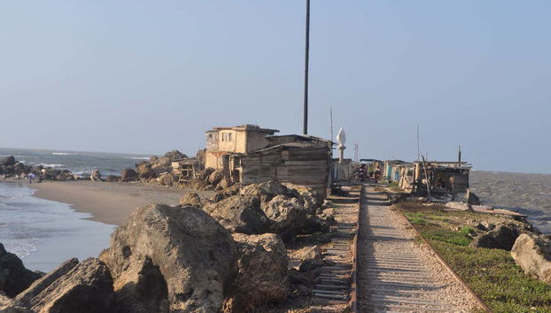 Confluence of the Caribbean Sea and the Magdalena River