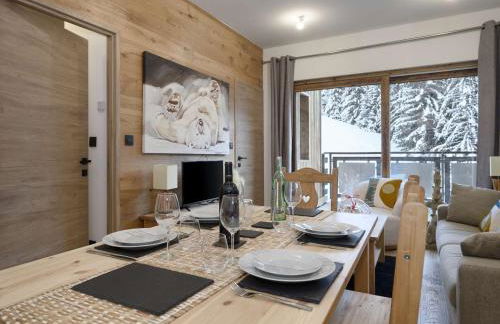 Appartement neuf skis aux pieds, 4 pers, Courchevel Moriond, balcon, parking, wifi - FR-1-631-131 - Foto 10