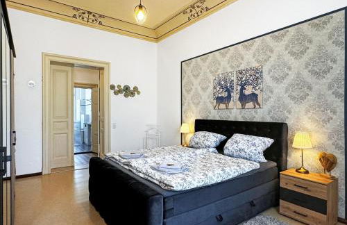 Ferienwohnung Villa Nieske - Jugendstil Denkmal, free WLAN & Parken, Self Check-In, Smart-TV - Foto 9