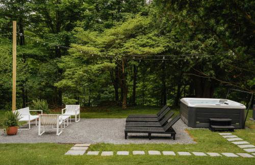 Roebling House 1850s Cabin Hot Tub Fire Pit - Foto 44