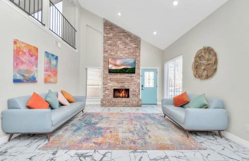 AccessibleGem 3BR Jacuzzi & Air Hockey Sleeps 13 Chinatown - Foto 10