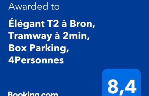 Élégant T2 à Bron, Tramway à 2min, Box Parking, 4Personnes - Foto 4