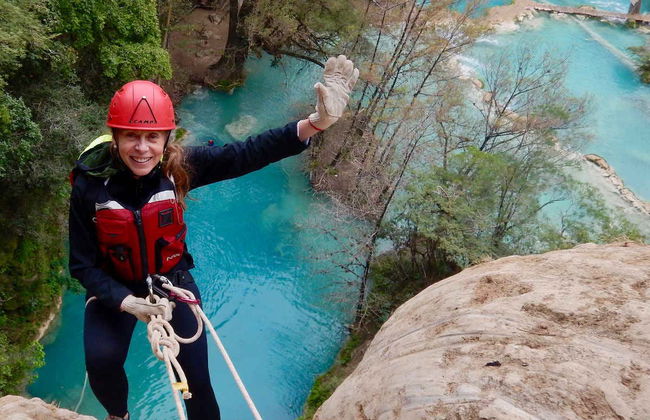 Rappel and Waterfall Jumping in the Huasteca Cascades - Photo 7