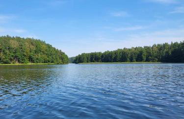 Domek nad jeziorem Bory Tucholskie las jeziora wakacje weekend Błądzim - Foto 17