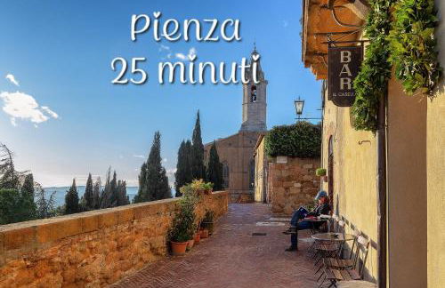 VAL D'ORCIA DELUXE 3 incantevole casa con vista sulle colline, WiFi e parcheggio - Foto 37