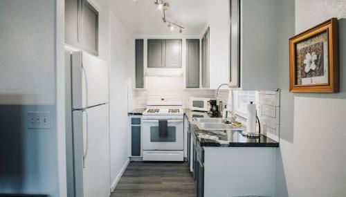 Gorgeous Upstairs Studio with Patio and Laundry - Foto 4, stove