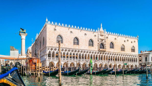 Venice's Ducal Palace from the water