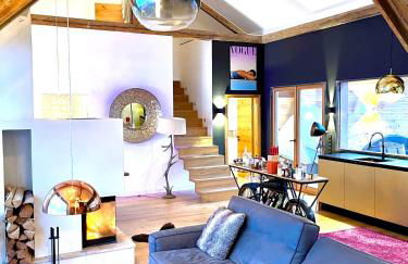 stylische Alpenlounge mit Pool, Blockhaus-Sauna und Jacuzzi für bis zu 12 Personen - Foto 5