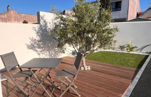 Studio tout confort climatisé avec jardinet, en centre bourg, proche plage, mer, La Rochelle et Chatelaillon - Foto 6