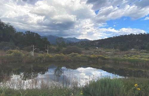 Log Casita Overlooking Pond and Waterfall near Taos, New Mexico - Foto 37