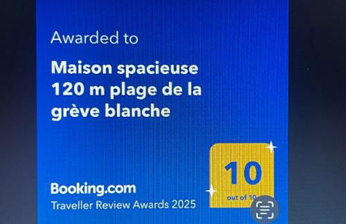 Maison spacieuse 120 m plage de la grève blanche - Foto 2