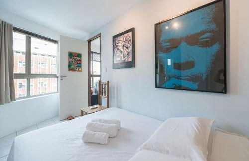 Ótimo Flat Bairro da Jaqueira Recife até 3 pessoas O Coração Verde da Cidade PBO902 - Foto 19