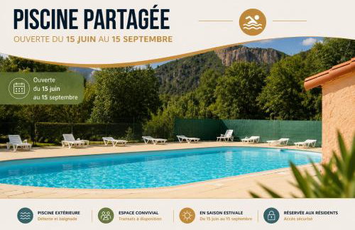 Le nid des Bains - Climatisé - Piscine partagée - Foto 3