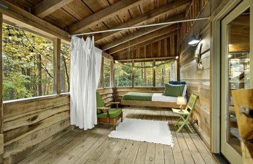 Impressive Log Cabin with Fireplace, Fire Pit and Hot-tub in Unionville, Indiana - Foto 40