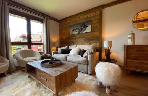 Arcs 1950 Appartement Luxe type chalet 5 à 7 personnes Vue imprenable sur le Montblanc skis aux pieds - Photo 4