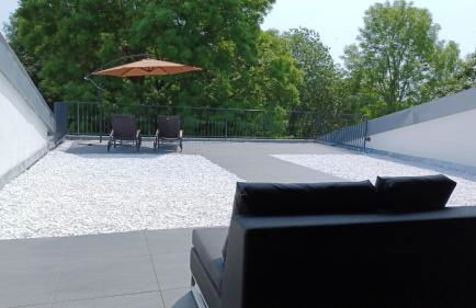 Ferienwohnung mit Kamin und traumhafter Dachterrasse mit Weitblick in die Natur - Foto 3