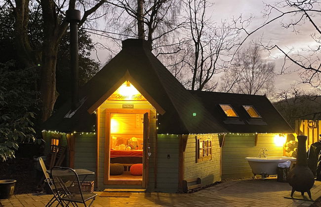 Hobbit Cabin for 2 - Outdoor Bath / Wood Burner - Foto 17