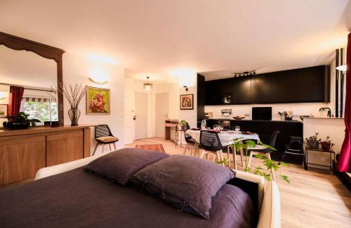 Paris-Daumesnil - Grand 2 pièces de charme sur jardin - 61m2, pour 4p - Large 4 star charming 1 BR apt for 4 with AC - Classement Officiel 4 étoiles - Foto 9